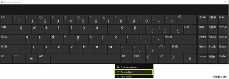 คำแนะนำในการใช้แป้นพิมพ์บนหน้าจอบน Windows 10