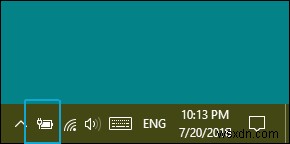 วิธีคืนค่าไอคอนแบตเตอรี่ที่หายไปใน Windows 10