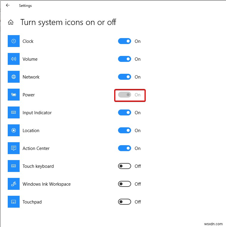 วิธีคืนค่าไอคอนแบตเตอรี่ที่หายไปใน Windows 10