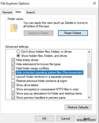 วิธีแสดงไฟล์และโฟลเดอร์ที่ซ่อนใน Windows 10