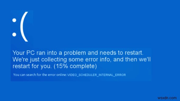 ข้อผิดพลาดภายในของตัวกำหนดเวลาวิดีโอใน Windows 10 [แก้ไขแล้ว 100%]