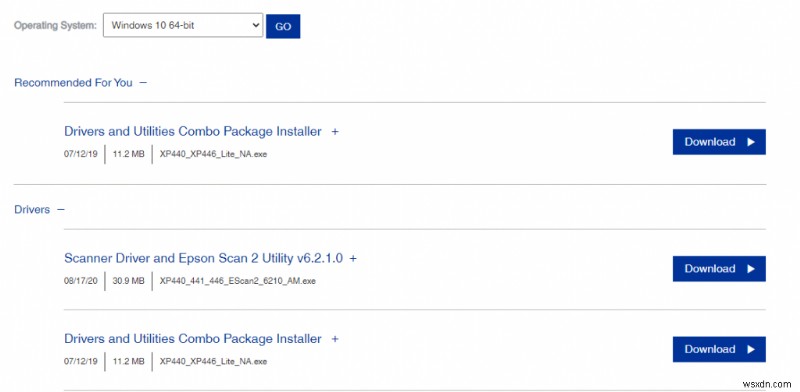 วิธีดาวน์โหลดและอัปเดตไดรเวอร์ Epson XP-440