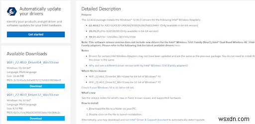 วิธีดาวน์โหลดและอัปเดตไดรเวอร์ Intel Wi-Fi 6 AX200