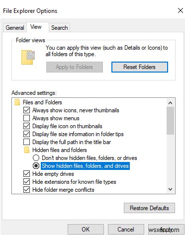 โฟลเดอร์หายไปใน Windows 10 ต้องทำอย่างไร