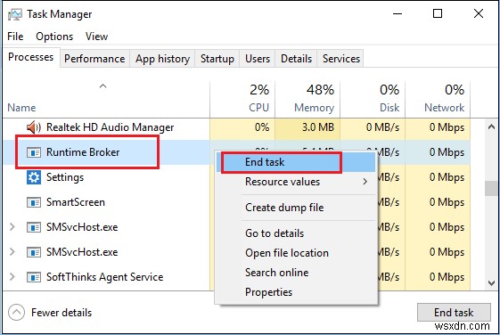 วิธีแก้ไขการใช้งาน CPU สูงของ Runtime Broker ใน Windows 10