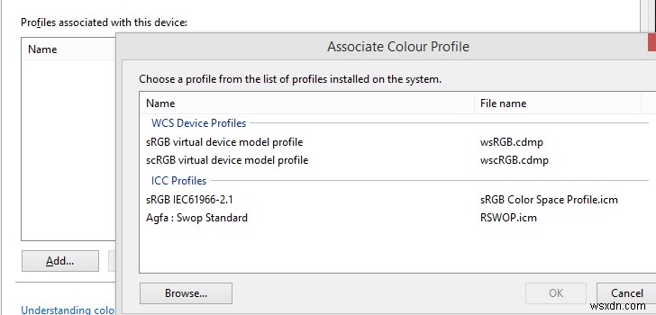 วิธีดูโปรไฟล์สีที่ถูกต้องโดยใช้การจัดการสีใน Windows 10
