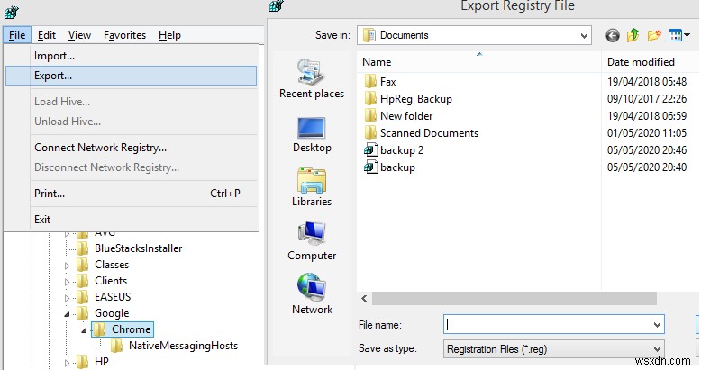 วิธีสำรองข้อมูล กู้คืน และแก้ไขไฟล์โดยใช้ Registry Editor Windows 10