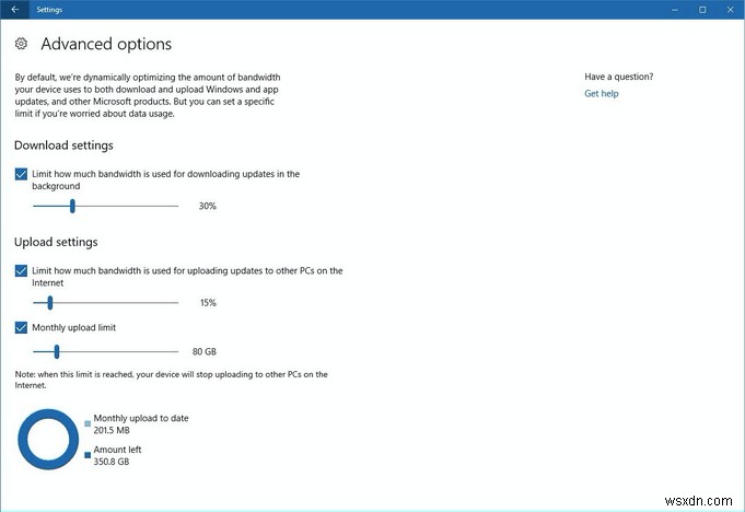 วิธีจำกัดแบนด์วิดท์ Windows Update บน Windows 10