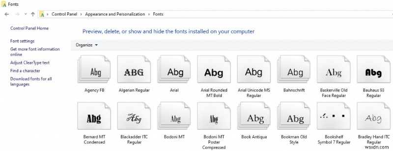 วิธีการติดตั้งแบบอักษรใน Windows 10