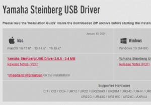 วิธีอัปเดตไดรเวอร์ Yamaha Steinberg USB ใน Windows 10?