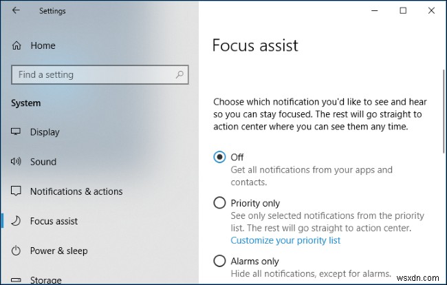 วิธีใช้ฟีเจอร์ Focus Assist ใหม่ของ Windows 10