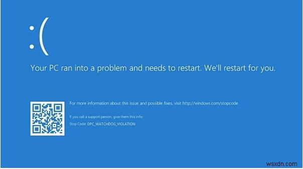 วิธีแก้ไข “DPC Watchdog Violation Error” บน Windows 10