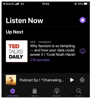 วิธีฟังและดาวน์โหลด Podcast บน iPhone