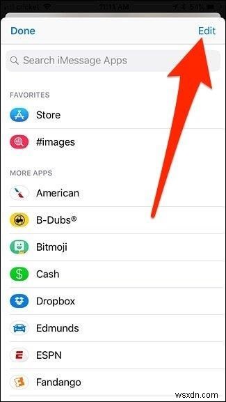วิธีซ่อนไอคอนแอปจาก iMessage