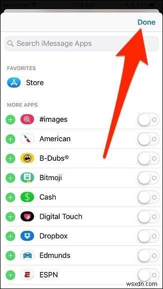 วิธีซ่อนไอคอนแอปจาก iMessage