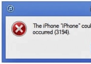 วิธีแก้ไขข้อผิดพลาด iTunes 3194