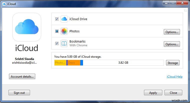 วิธีใช้ iCloud บน Windows