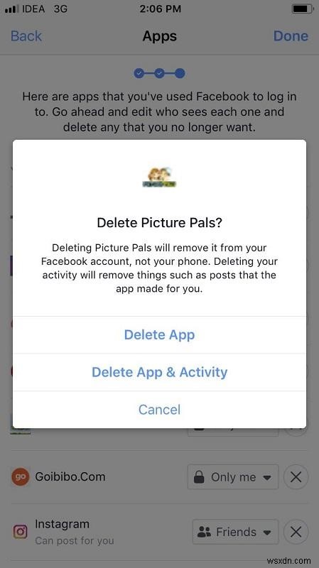 หยุดแอปของบุคคลที่สามไม่ให้ใช้ข้อมูล Facebook ของคุณบน iPhone