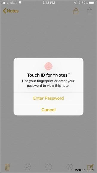 ล็อกโน้ตของคุณบน iPhone และ iPad ด้วย iOS 11