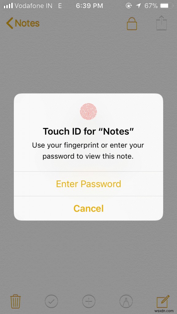 วิธีตั้งรหัสผ่านในแอป Notes บน iPhone