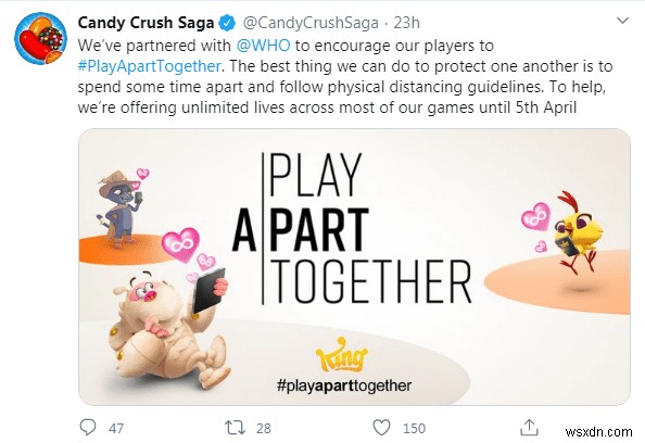 เล่น Candy Crush Saga ฟรีพร้อมชีวิตไม่จำกัดตลอดสัปดาห์นี้
