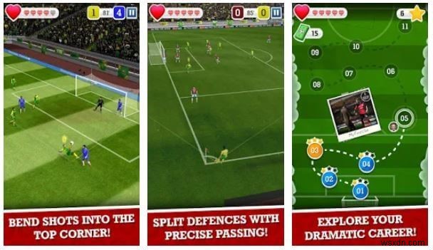 เกมฟุตบอลออฟไลน์/ออนไลน์ที่ดีที่สุดสำหรับ Android ในปี 2022