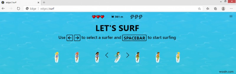 วิธีเล่นเกม Microsoft Edge Surf ในคอมพิวเตอร์ของคุณ?