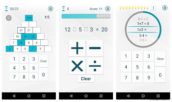 เกมคณิตศาสตร์สุดเจ๋งสำหรับ Android!