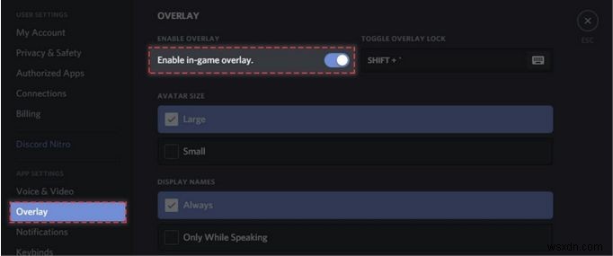 วิธีปิด Discord Overlay