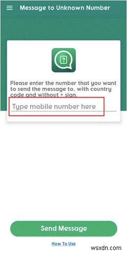 วิธีส่งข้อความถึงหมายเลขที่ไม่รู้จักผ่าน WhatsApp
