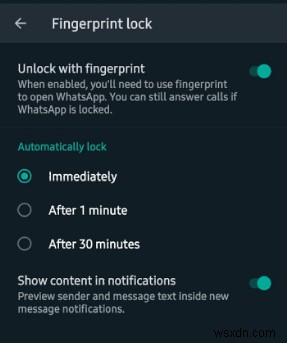 วิธีตั้งค่าการล็อกลายนิ้วมือบน WhatsApp