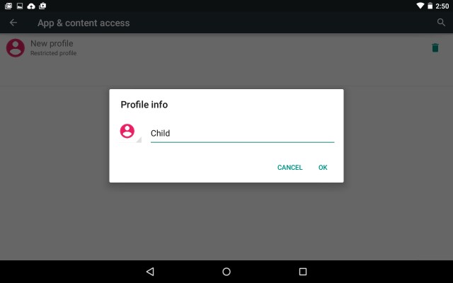 วิธีใช้โปรไฟล์ที่ถูกจำกัดสำหรับการควบคุมโดยผู้ปกครองบนแท็บเล็ต Android
