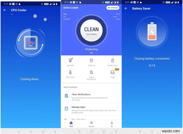15 แอปทำความสะอาด Android ฟรีที่ดีที่สุดเพื่อเพิ่มความเร็วและเพิ่มประสิทธิภาพ [2022]