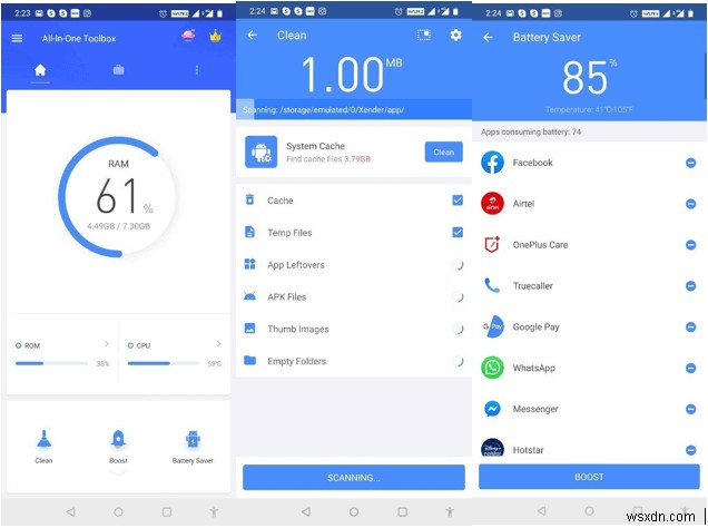 15 แอปทำความสะอาด Android ฟรีที่ดีที่สุดเพื่อเพิ่มความเร็วและเพิ่มประสิทธิภาพ [2022]