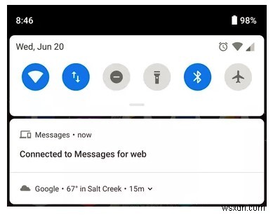 เริ่มต้นใช้งาน Android Messages สำหรับเว็บ