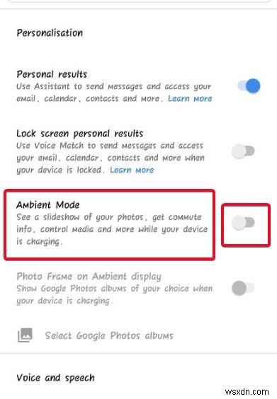 วิธีเปิดใช้งาน Google Assistant Ambient Mode