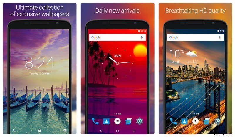 8 แอปวอลเปเปอร์ HD ที่ดีที่สุดสำหรับ Android