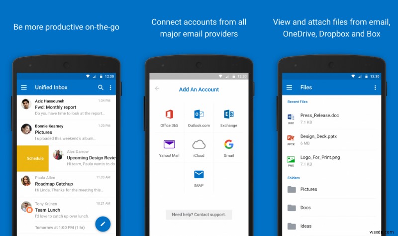 วิธีตั้งค่าอีเมลในแอป Outlook สำหรับ Android