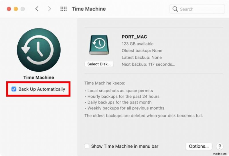 วิธีสำรองข้อมูล Mac ด้วย Time Machine