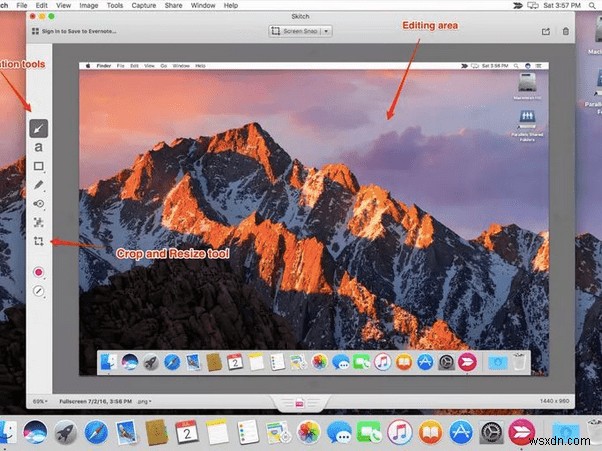 วิธีครอบตัดภาพหน้าจอบน Mac 