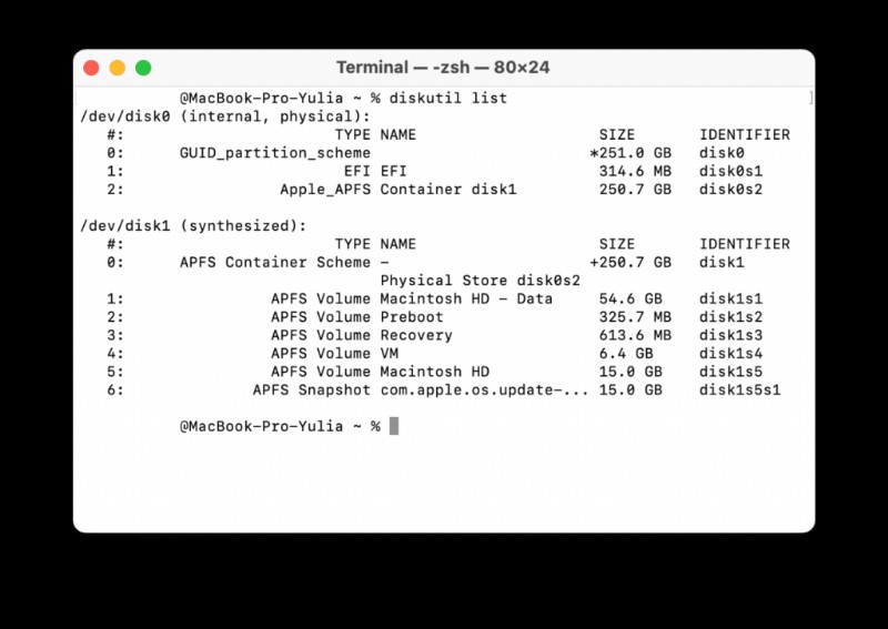 วิธีลบไดรฟ์ข้อมูลอื่นๆ ในคอนเทนเนอร์บน Mac