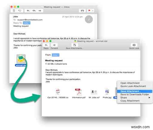 วิธีเปิดไฟล์ Winmail.dat บน Mac ของคุณ