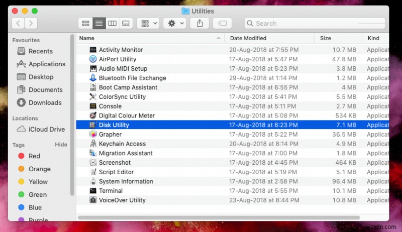 วิธีแก้ปัญหาฮาร์ดดิสก์ด้วยยูทิลิตี้ดิสก์บน Mac