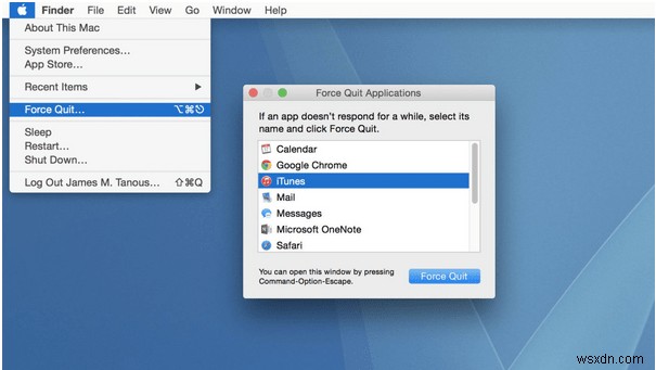 วิธี Control+Alt+Delete บน Mac และแอพ Force Quit 