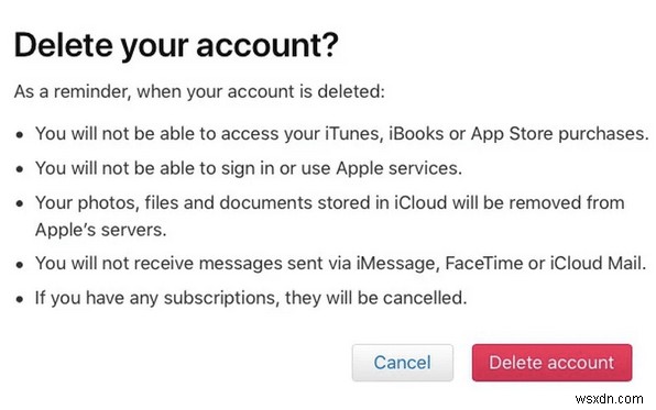 วิธีลบบัญชี Apple ID อย่างถาวร