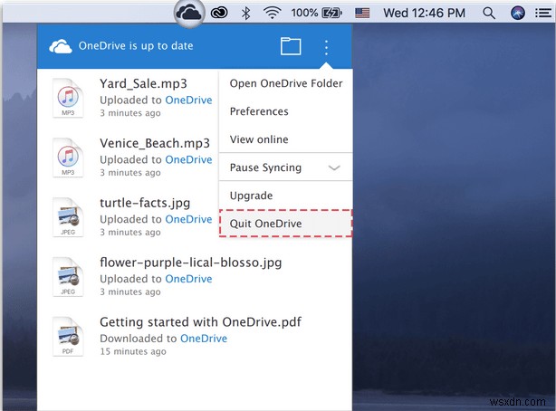 วิธีถอนการติดตั้ง OneDrive บน Mac 