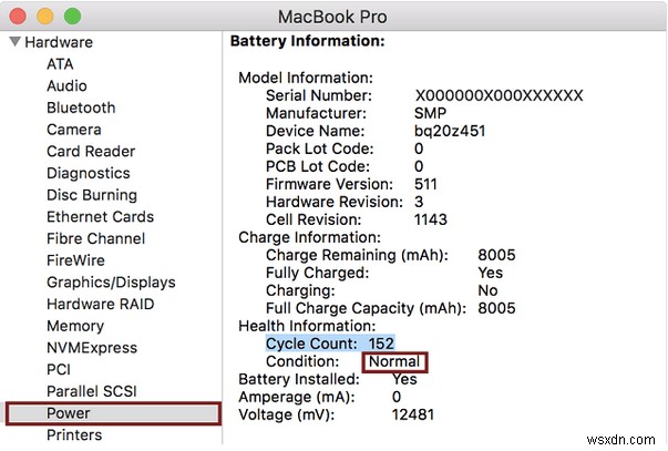 วิธีตรวจสอบสภาพแบตเตอรี่บน MacBook