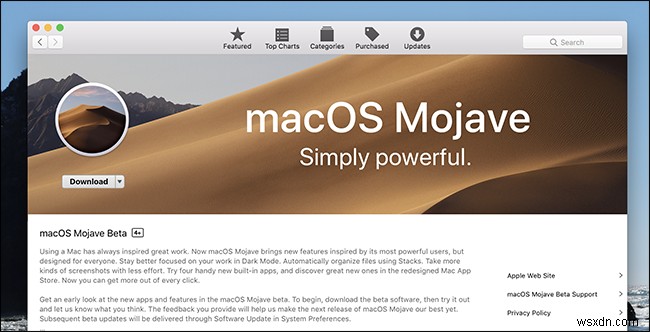 วิธีใช้ MacOS Mojave Beta ทันที