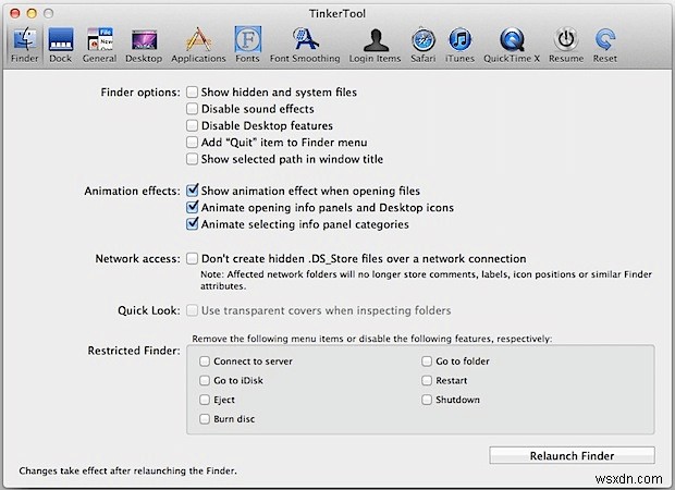 ปรับแต่ง Mac โดยไม่ต้องใช้ Terminal