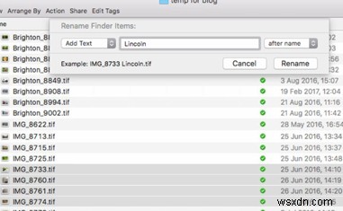 วิธีเปลี่ยนชื่อหลายไฟล์พร้อมกันบน Mac
